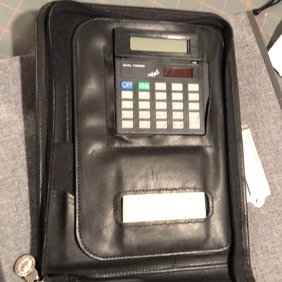 Sun Microsystems genuine leather professional zip portfolio - Picture 6 of 16